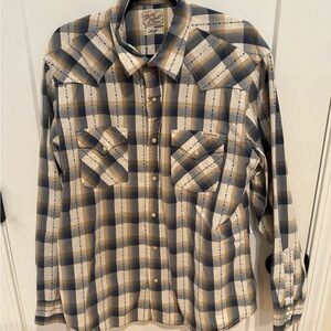 Men's Plaid Western Shirt